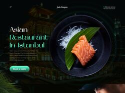 Asian restaurant landing page