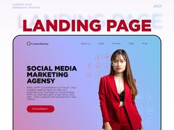 Landing page for SMM agency Constellation