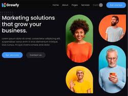 Growfy. HTML, CSS, JAVASCRIPT.