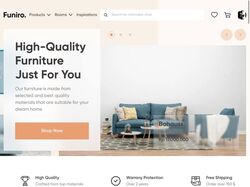 Funiro. HTML, CSS, JAVASCRIPT.