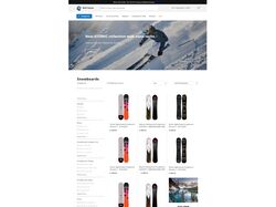 Frontend часть интернет магазина с адаптивом