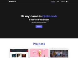 Адаптивная верстка сайта-Portfolio + JS