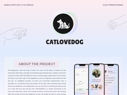 Дизайн мобильного приложения CATLOVEDOG