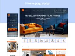 UI/UX Design for E-commerce Furniture shop