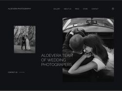 Website for photographer Redesign Consept