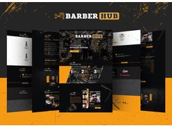 Верстка и создания сайта для barberhub.by