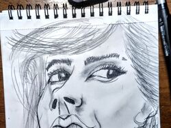 Sketch nice girl