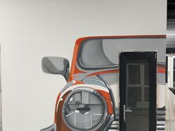 роспись стены в автосервисе