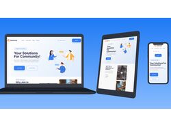 Адаптивная страница для социальной сети Netbook