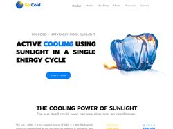 Concept website for company: "SolCold"