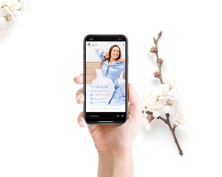 Free Woman Holding iPhone XS Mockup PSD With Flowers.jpg