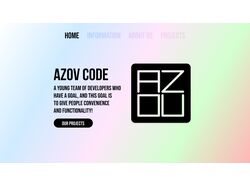 Дизайн сайту "AZOV CODE"