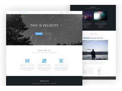 Адаптивная верстка лендинга "Velocity"