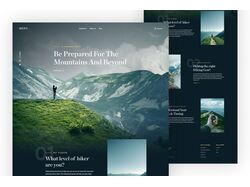 Frontend разработка сайта "Mountains"