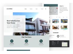 Адаптивная верстка лендинга "ArchiWeb"
