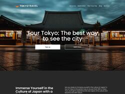 Landing tour website