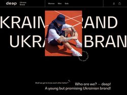 Дизайн сайта для бренда одежды