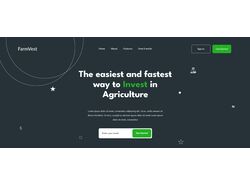 Адаптивний сайт з інвестування FarmVest
