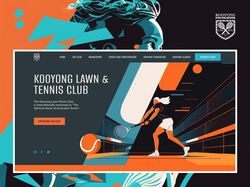 Design of the website for the KL tennis club