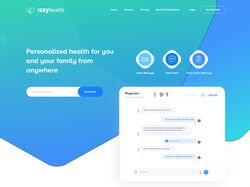 Адаптивная верстка и анимация лендинга"IzziHealth"