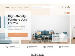 Адаптивная вёрстка интернет-магазина Funiro