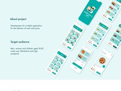 UI/UX концепт мобільного додатку доставки сушів