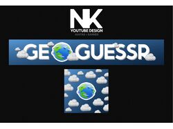 Дизайн YouTube канала "Geoguessr"