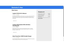 Electronics E-shop