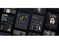 Сайт портфолио с крутой анимацией скрола.