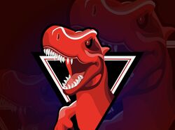 маскот логотип динозавр