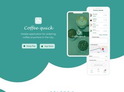 Mobile application for ordering and reserving coff