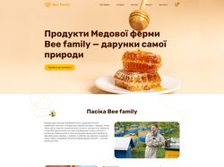 landing page "Bee family"