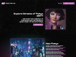 Адаптивная верстка NFT-лендинга - Neo-Tokyo