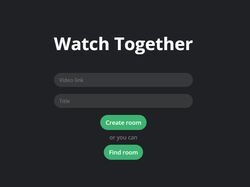 Веб-приложение для совместного просмотра видео