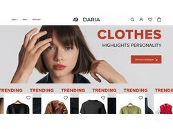 E-commerce дизайн для сайта одежды