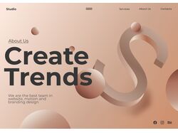 Website's design with 3D element