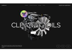 Website homepage design for engine oil