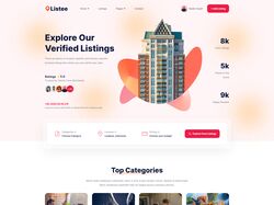 Адаптивная верстка LandingPage "Listee"