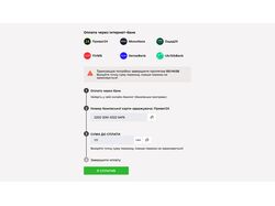 Страница оплаты