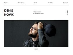 Адаптивная верстка. Сайт-портфолио для графического дизайнера