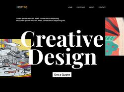 Адаптивная верстка страницы Creative Design