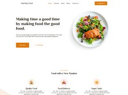 Healthy food - Landing Page