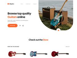 Адаптивная вёрстка landing page Rhythm