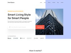 Адаптивная вёрстка landing page SmartSpace