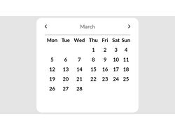 Calendar in Vue