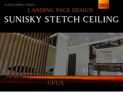Landing Page Design/ Sunisky Stetch Ceiling
