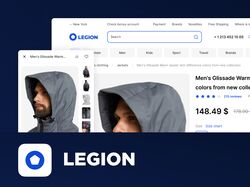 Legion - сайт электронной коммерции для спортивных товаров