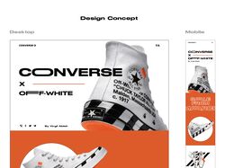 Коммерческий сайт для Converse, Landing Page