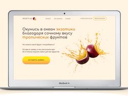 Landing Page. Доставка экзотических фруктов