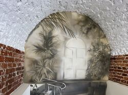 роспись стены в Костроме